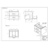 Тумба подвесная CERSANIT CLASSIC 60 зеленый матовый 69089